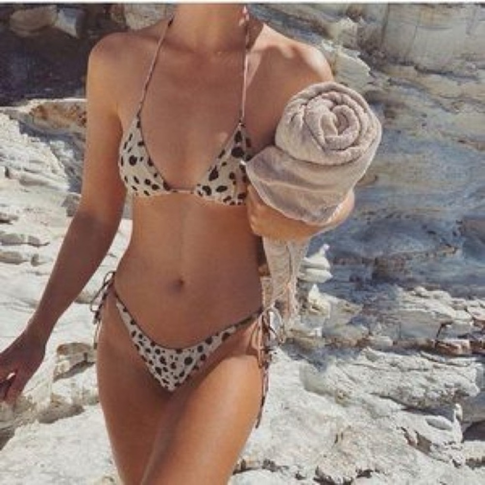 Triangl leopard bikini